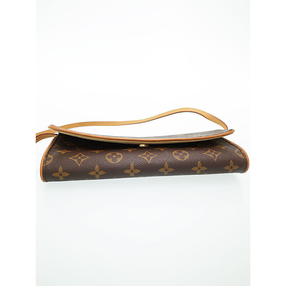 Louis Vuitton Monogram Leather Brown Pochette Twin Shoulder Bag - Picture 6 of 8